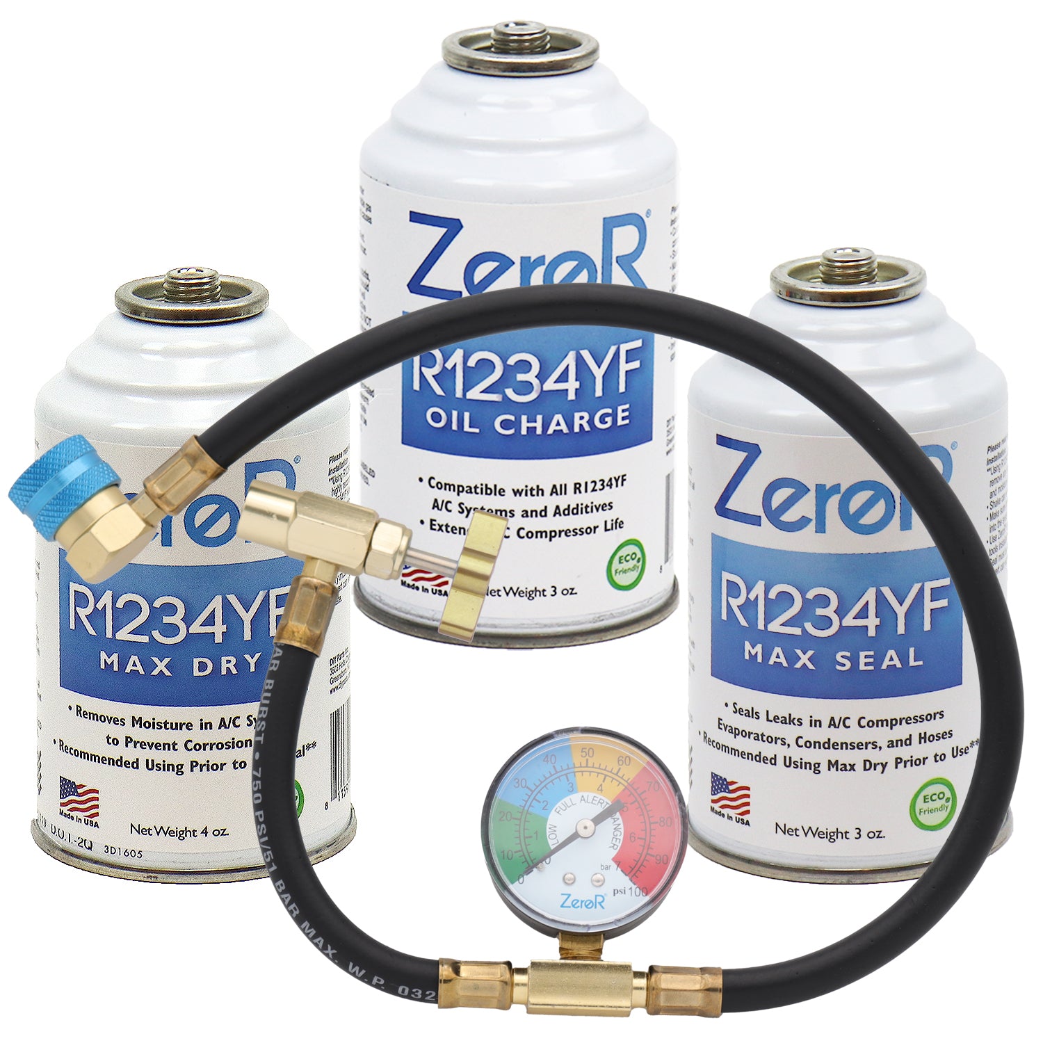 ZeroR Repair Kit for R1234YF Refrigerant AC Systems | Max Seal