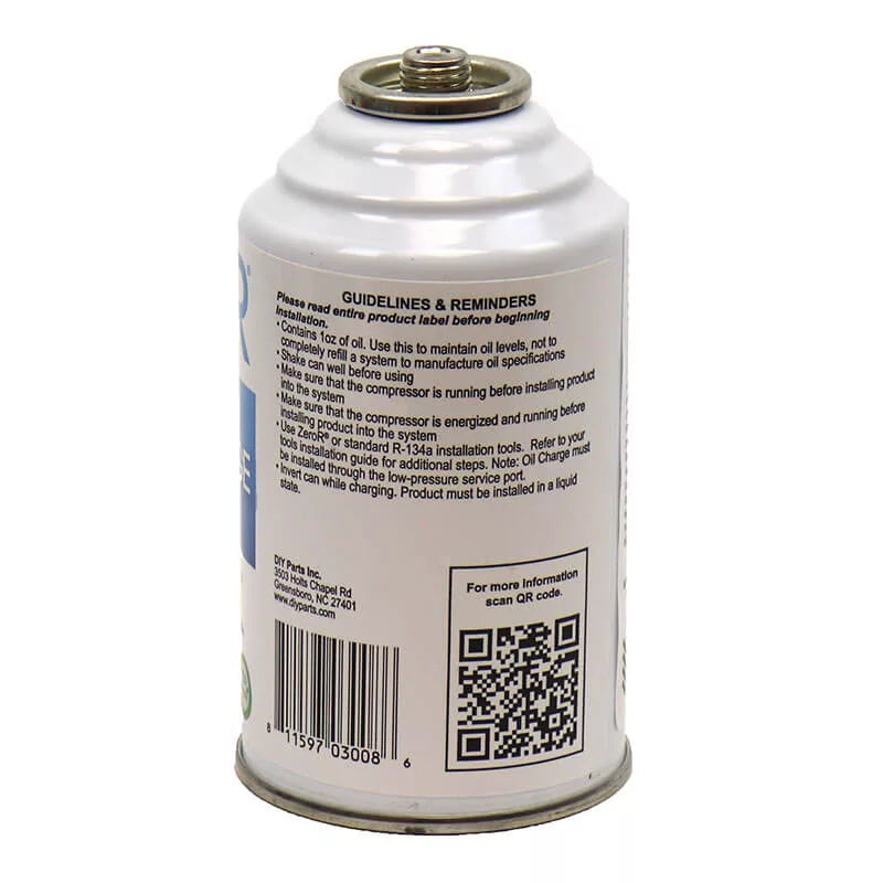 ZeroR® AC Oil Charge for R134a R12 R22 - 1 Can image 2