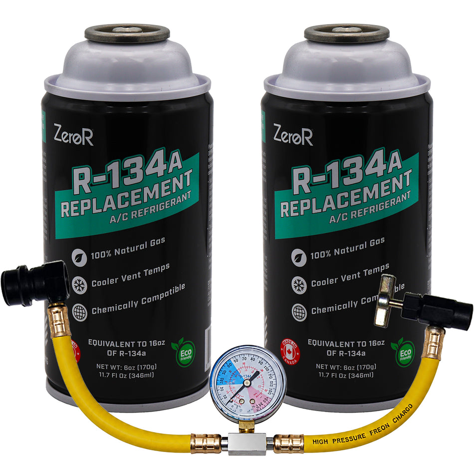 ZeroR AC Recharge Kit R134a Replacement