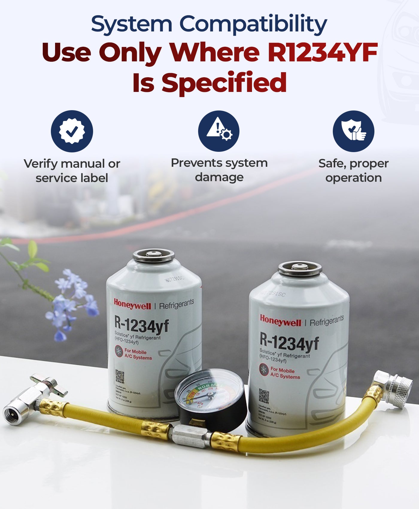 ZeroR® Genuine R1234YF Refrigerant Can for Automotive AC Systems