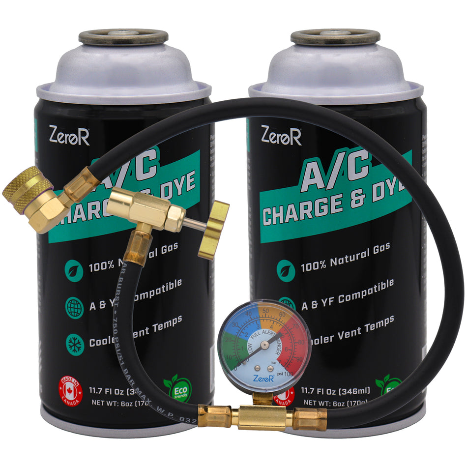 ZeroR® AC Recharge Refrigerant Kit for R134a Systems