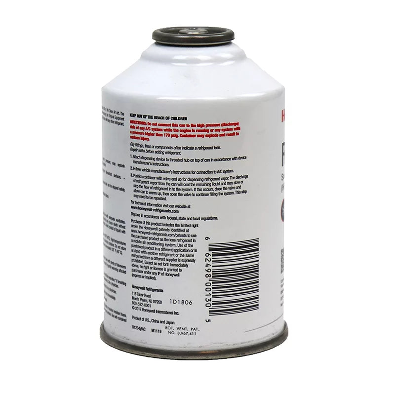 Honeywell R1234YF AC Refrigerant for Mobile Systems - 8oz. image 1