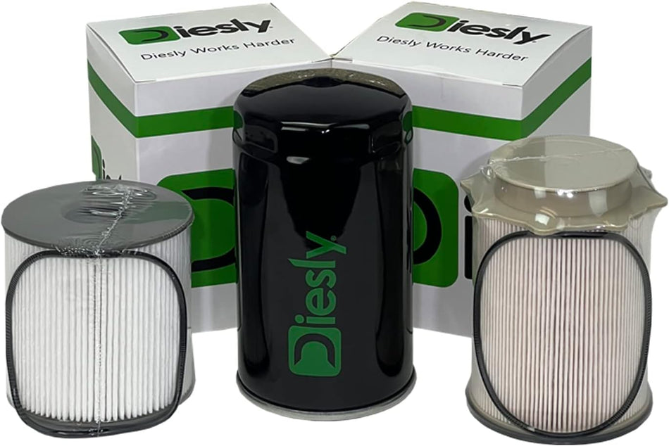 Kit de filtros de combustible y aceite diésel Cummins Diesly de 6,7 l para Ram 2500, 3500, 4500 y 5500 (2019-2024)