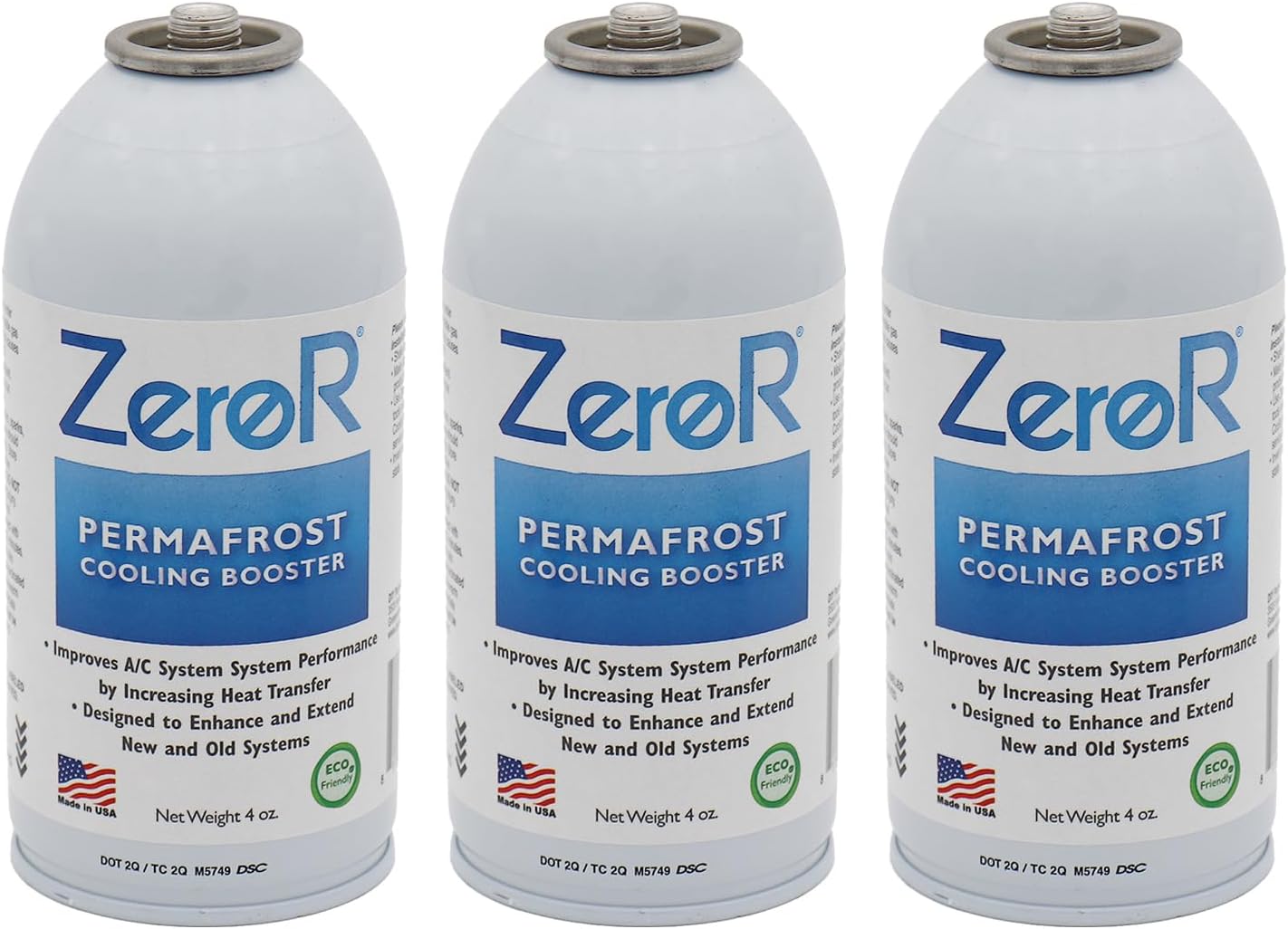 ZeroR® PERMAFROST AC Performance Booster for R134a & R12 Systems