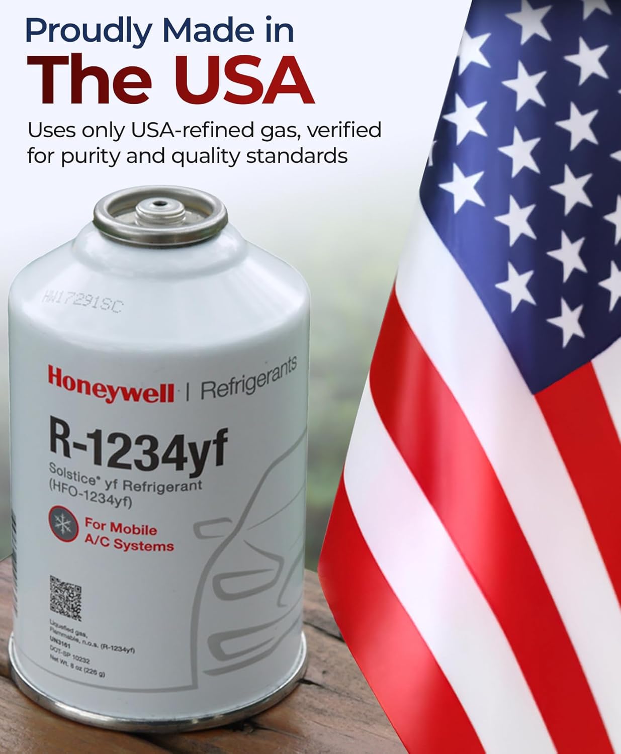 ZeroR® Genuine R1234YF Refrigerant Can for Automotive AC Systems