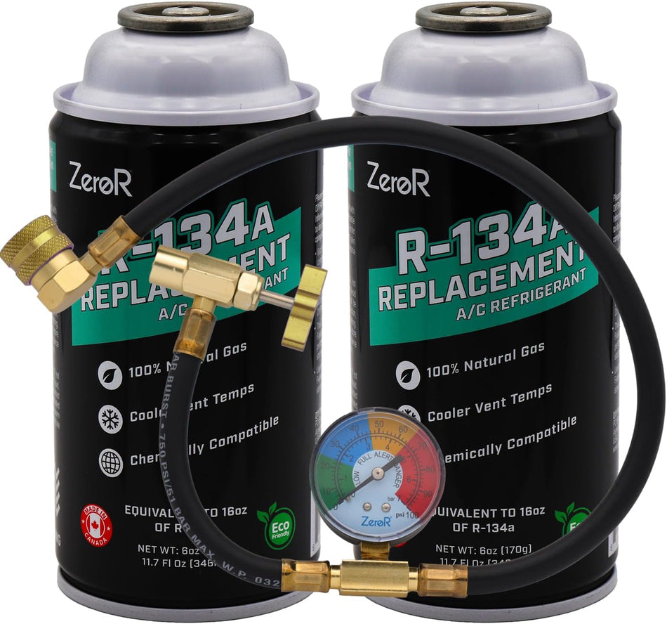 ZeroR AC Recharge Kit R134a Replacement