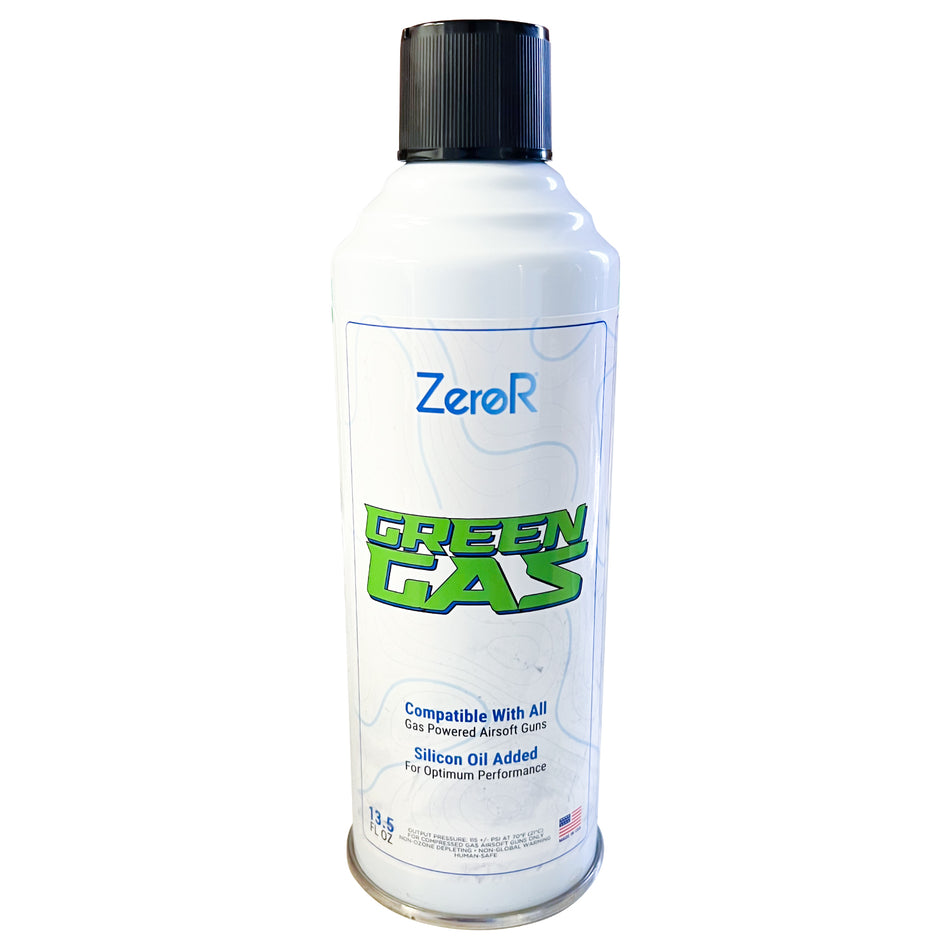 ZeroR® Green Gas | Fuel for Airsoft Pistols | 13.5 Fl Oz