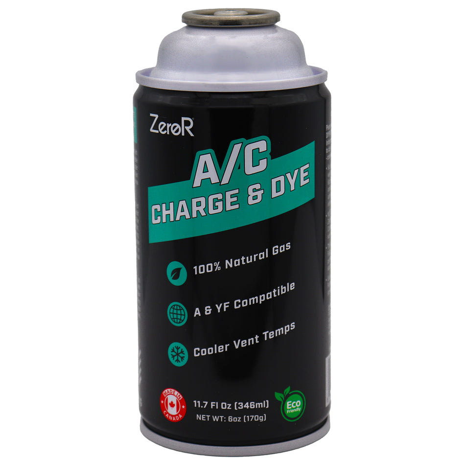 ZeroR® Premium Repair & Recharge Kit for R134a Refrigerants | 24" HD Can Tap Gauge