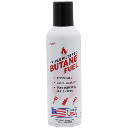 ZeroR® Butane Fuel Refill | 10.67 fl oz 315ml | Made in USA | Butane Refill for Torch Lighter, Kitchen Torch, Refillable Lighters image 0