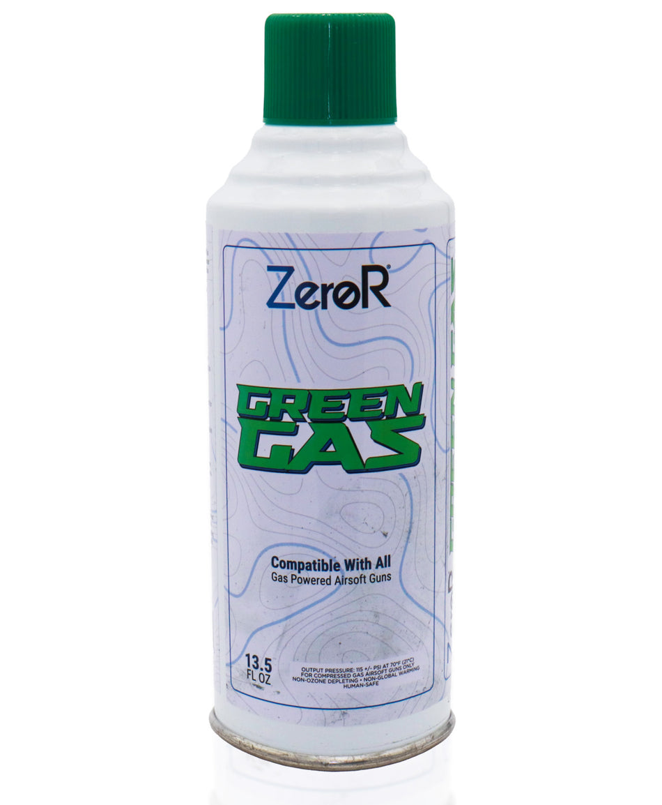 ZeroR® Green Gas | Fuel for Airsoft Pistols | 13.5 Fl Oz